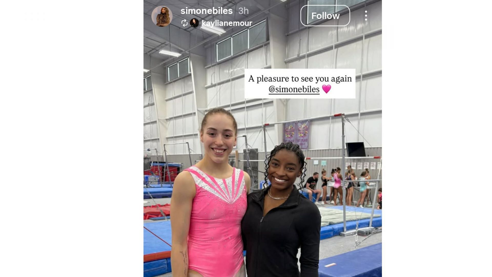 Screengrab of Kaylia Nemour's Instagram story (Image Source: Kaylia Nemour's Instagram)